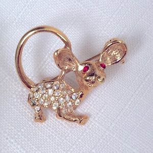 Rhinestone MINI-Size Mouse Pin